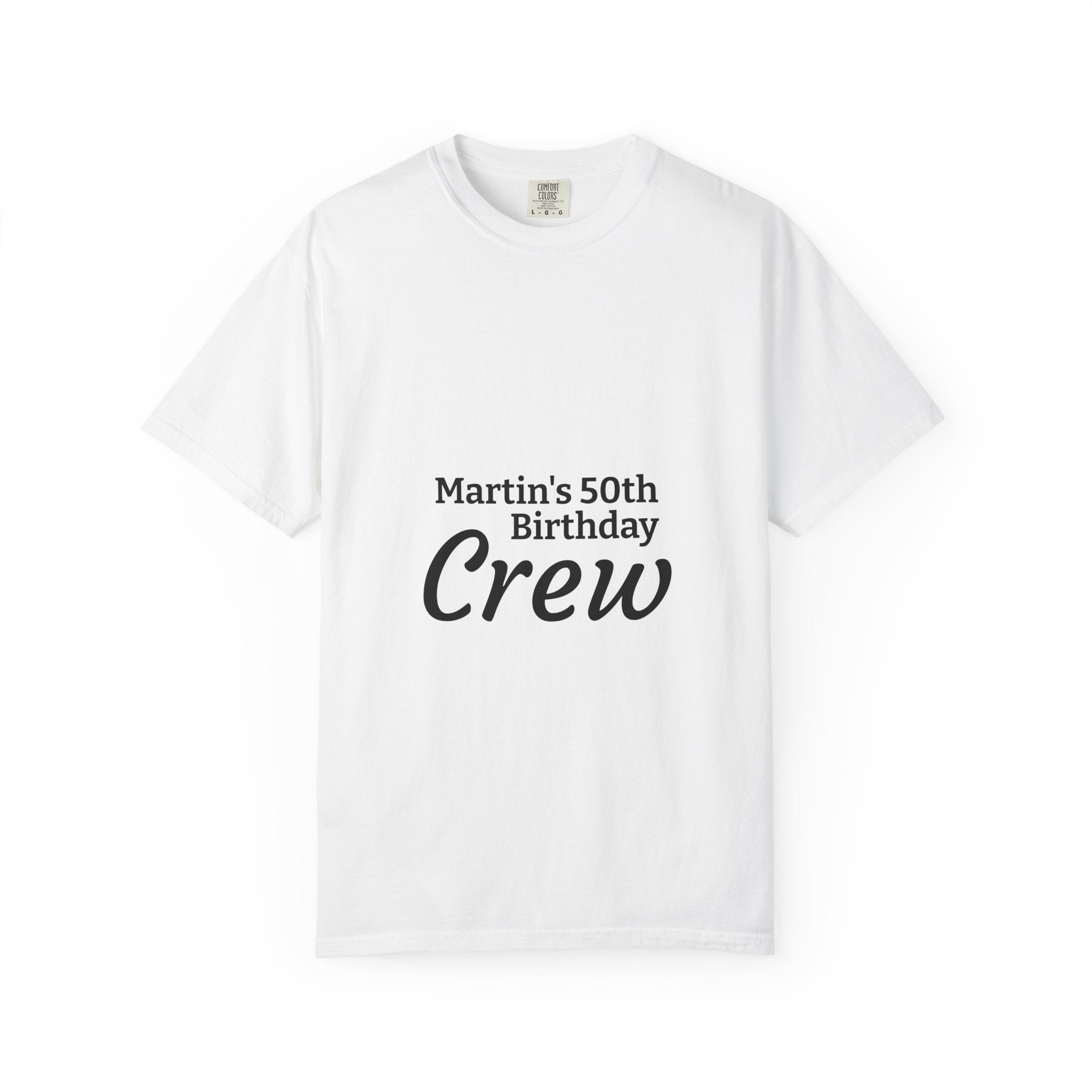 Birthday Crew T‑Shirt — Personalized "Martin's 50th Birthday Crew" Party Tee